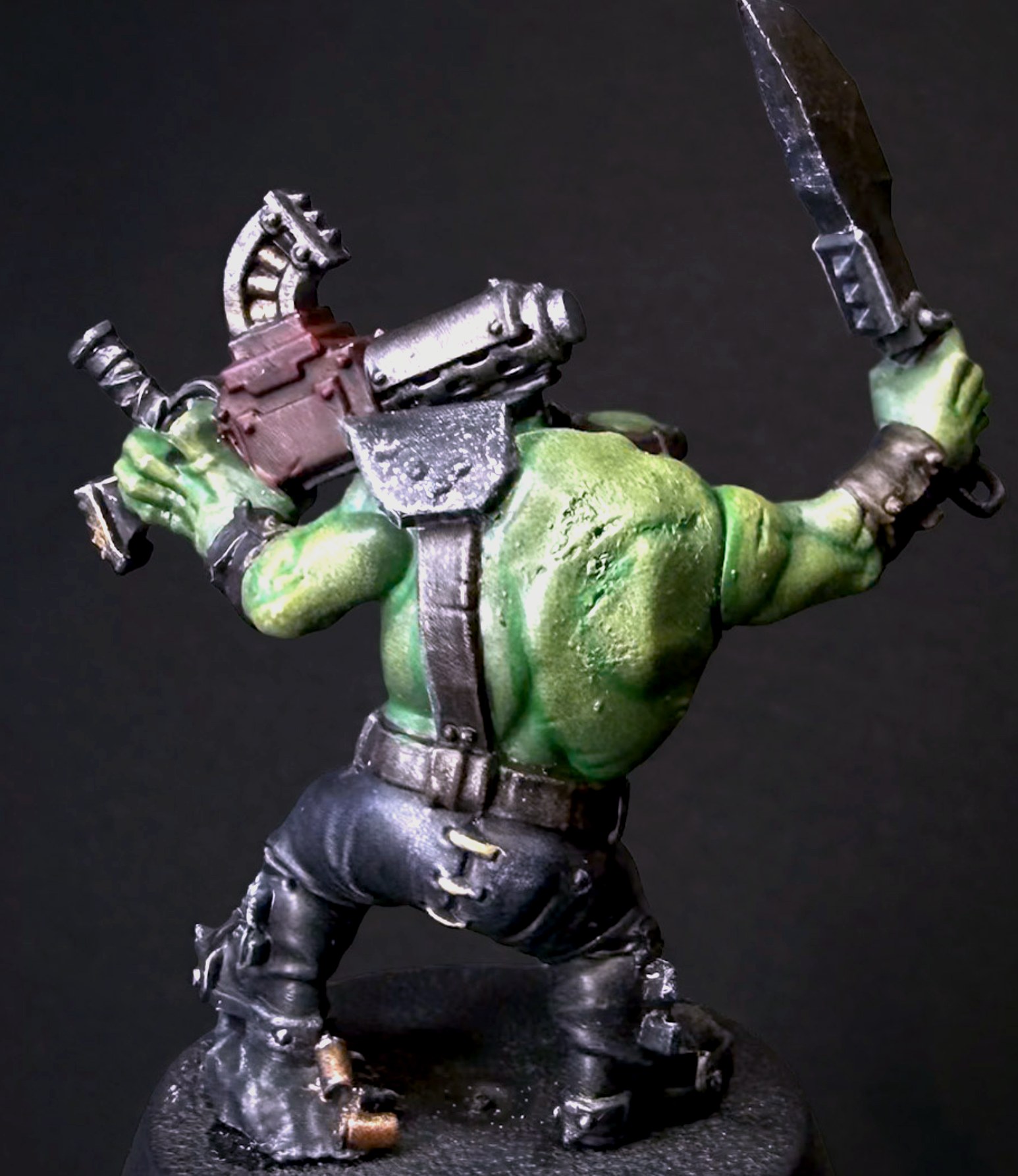 Ork Boy, Choppa, angle 3