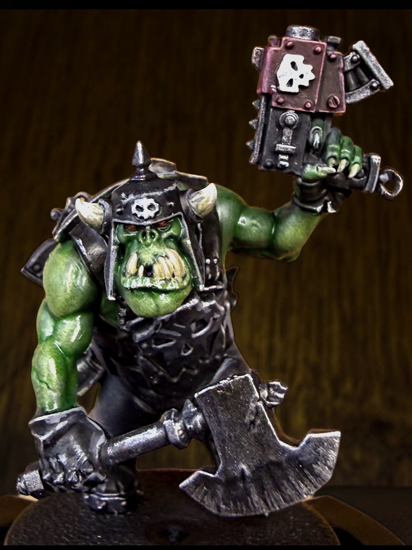 Ork Boyz, Black Armour, angle 1