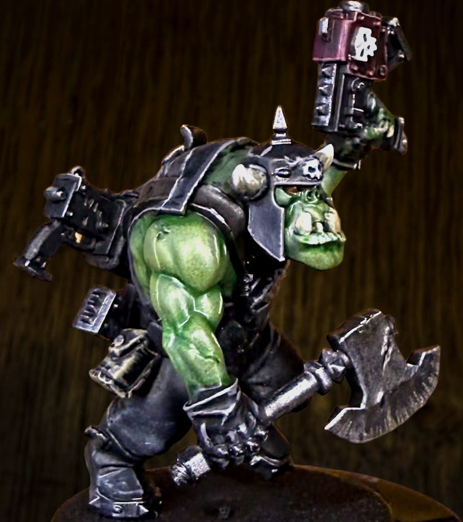 Ork Boyz, Black Armour, angle 3